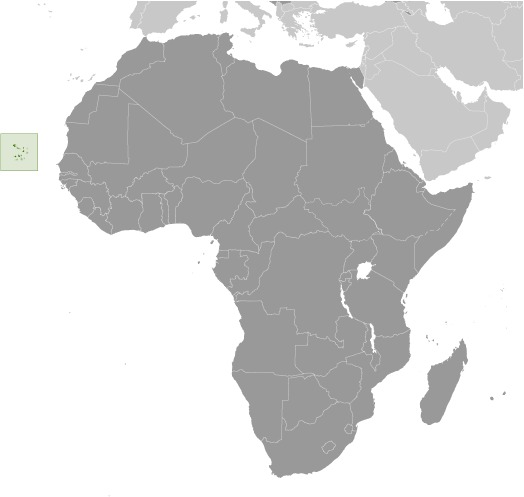 Cabo Verde Locator Map