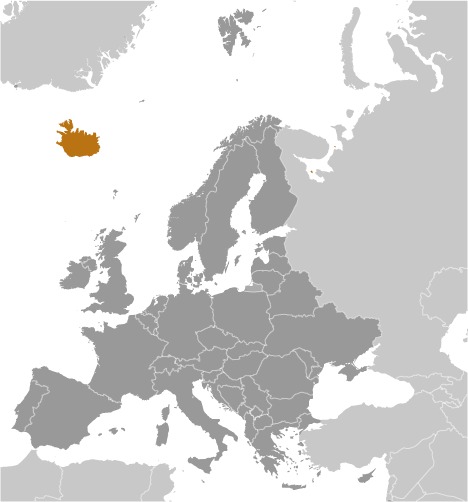 Iceland Locator Map