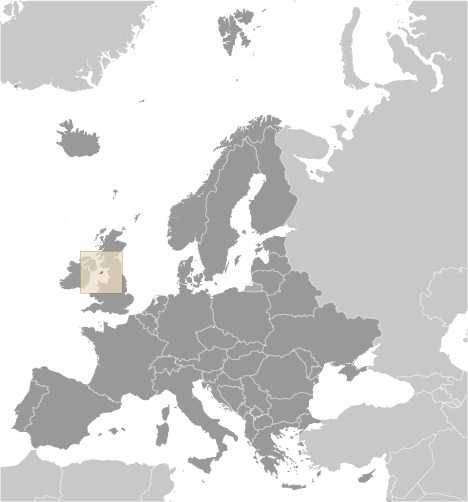 Isle of Man Locator Map
