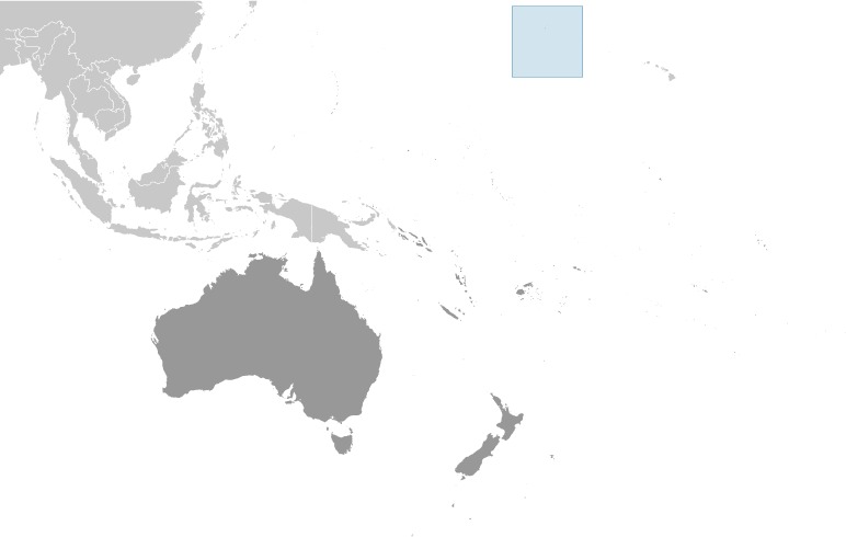 Midway Islands Locator Map