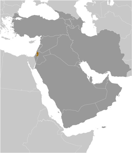 West Bank Locator Map